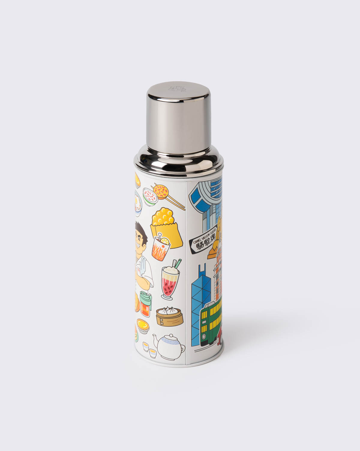 CAMEL, 450ML GLASS VACUUM FLASK "MODERN HK CULTURE" DESIGNED BY FRED, 香港文化系列 by Fred, large